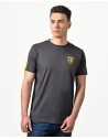 Men's Dark Grey T-shirt Yellow Insert